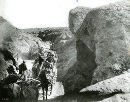 Stagecoach en route to Goldfield, Nevada