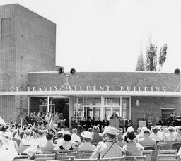 Jot Travis Student Union building dedication, 1958