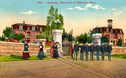 Cadet Corps, Entrance Gates Postcard, ca. 1910