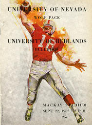 Football program cover, University of Nevada, 1962