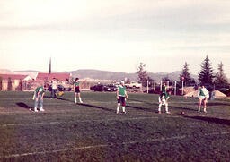 Lambda Chi Alpha (LXA) fraternity sport event, Lombardi Recreation Center, 1983