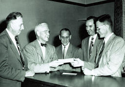 4-H Camp at the Lake Tahoe facility final payment ceremony, June 1953