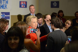 Hillary Clinton and audience member, 3