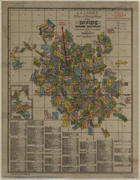 A. A. Codds Official Group Map of the Divide Mining District Esmeralda County-Nevada