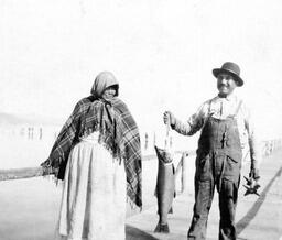 Maggie and Billy Merrill at Lake Tahoe, 1909
