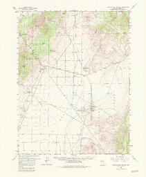 Spencer Hot Springs Quadrangle Nevada - Lander Co. 15 Minute Series (Topographic)