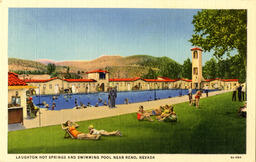 Laughton Hot Springs near Reno, Nevada, circa 1933