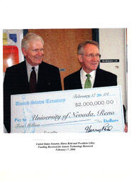 Photograph of Harry Reid and John Lilley, Nevada, February 14, 2007