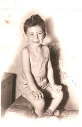 University President Milton Glick as a boy, ca. 1945