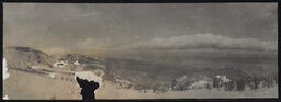 Panoramic view of cloud belt on northeastern horizon, copy 2