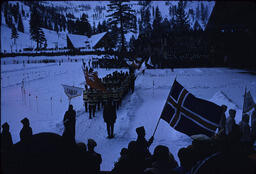 Opening ceremony at the 1960 Winter Olympics