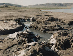 Hot springs and diversion debris, The Needles, Pyramid Lake, Nevada