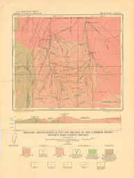 Geologic Reconnaissance Map and Section of the Jarbidge Mining District, Elko County, Nevada