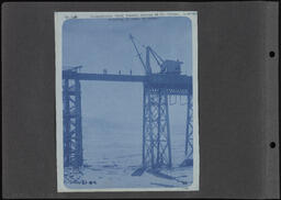 Chief Engineer's Office Photographs Numbers 76-200 page 014, Concentrator Steel Trestle showing 80 feet girder 