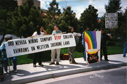 Photograph of Oro Nevada Mining Company Protests