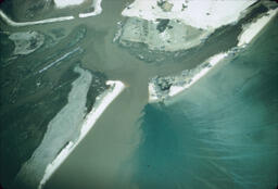 Lagoons at Tahoe Keys aerial view, looking South, ca. 1958-1975