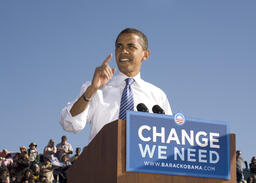 Politician Senator Barack Obama Presidential Campaign, Quad, 2008