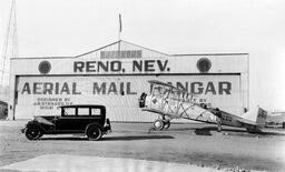 Aerial mail hangar at Reno, Nevada