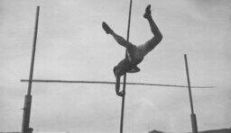 Pole vaulter, University of Nevada, circa 1911