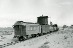 Pausing for water at Kearsarge on the way to Laws (1950)