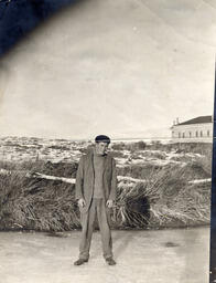 Man standing on ice at the University of Nevada
