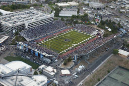 Aerial view of Mackay Stadium, 2010