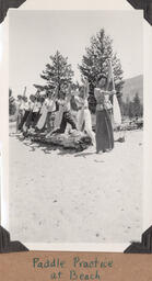 Camp Chonokis: paddle practice at beach