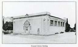 University Library (currently Jones Center), architectural drawing, 1913