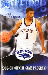 Men's basketball program cover, University of Nevada, 2009