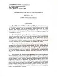 Early Warning and Urgent Action Procedure Decision 1 (68), February 20, 2006