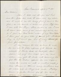 Letter from Henry R. Mighels to Nellie Verrill, April 17, 1865