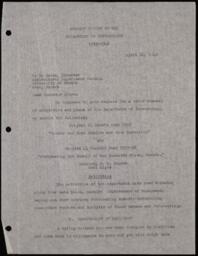 Summary report of the Department of Meteorology, 1940