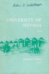 University of Nevada Reno : General Catalog : 1968-69