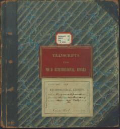 Wheeler Survey field notebook no. 46: meteorological records