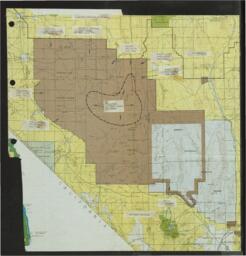 Test site map, wild horse area, livestock use