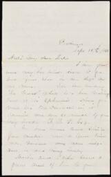 Letter from Byron D. and Hattie Verrill to Nellie Mighels, September 16, 1866  