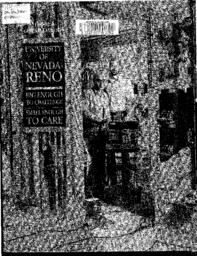 1989-90 General Catalog : University of Nevada-Reno: Big enough to Challenge Small Enough to Care
