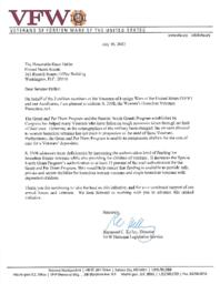 VFW Women's Homeless Veterans Act letter