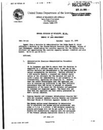 Interior Board of Land Appeals decision, Nevada Department of Wildlife appeal on the Buffalo Hills carrying capacity statistics and Nevada Department of Wildlife response