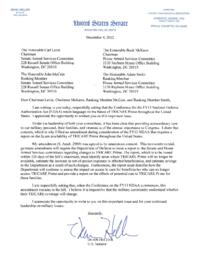 Letter to Conference re TRICARE Prime