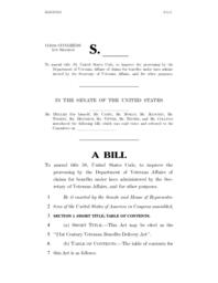 114th - 21st Century Veterans Benefits Delivery Act