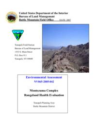 Montezuma Complex rangeland health assessment